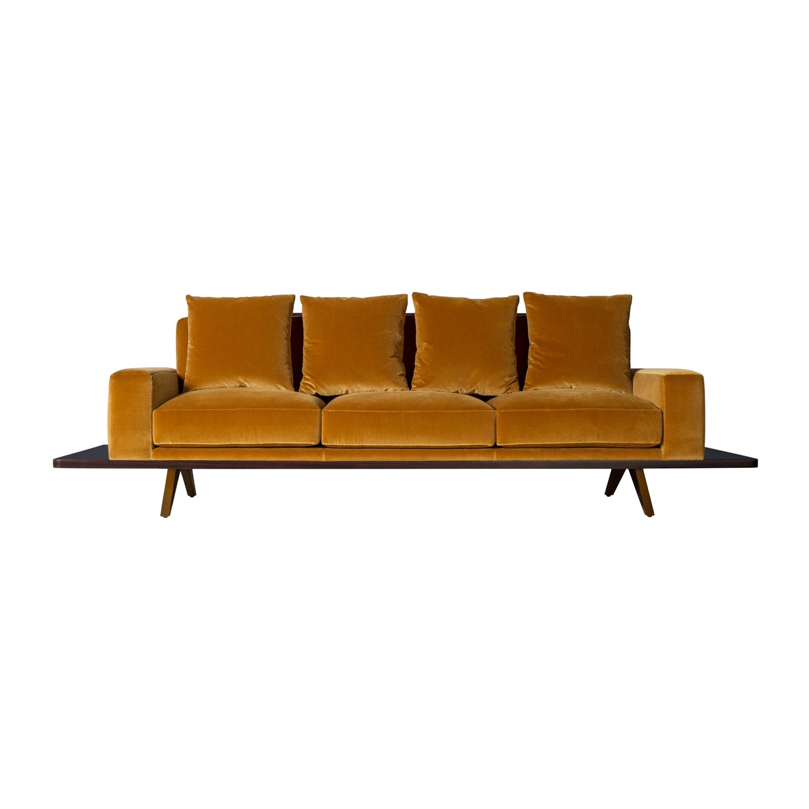 Platform Sofa (Wood Back)