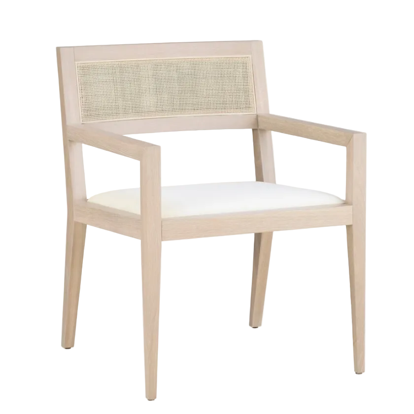 Domicile Cane Back Dining Arm Chair