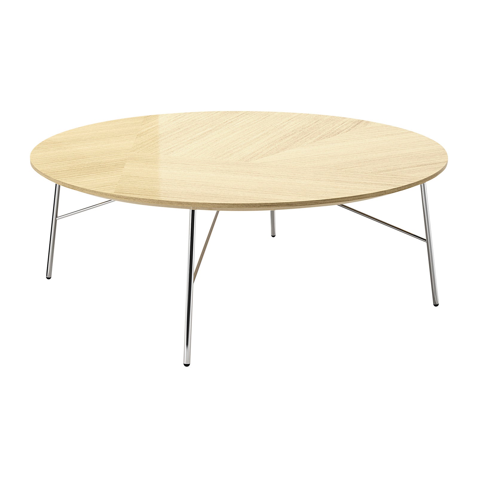 Bing Coffee Table Round Top Tubular Base
