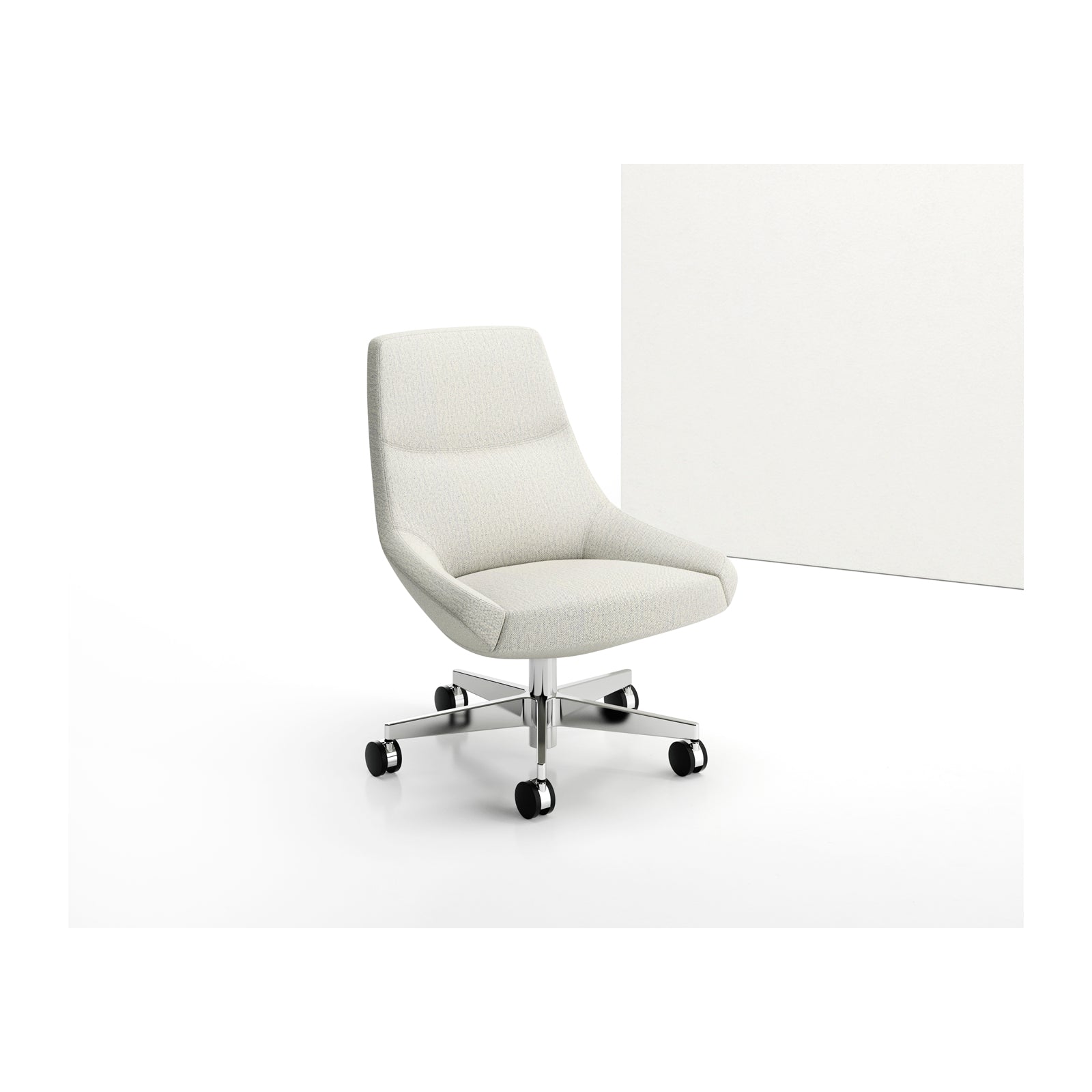 Bing Mid Back Work Lounge 5 Star Caster Base