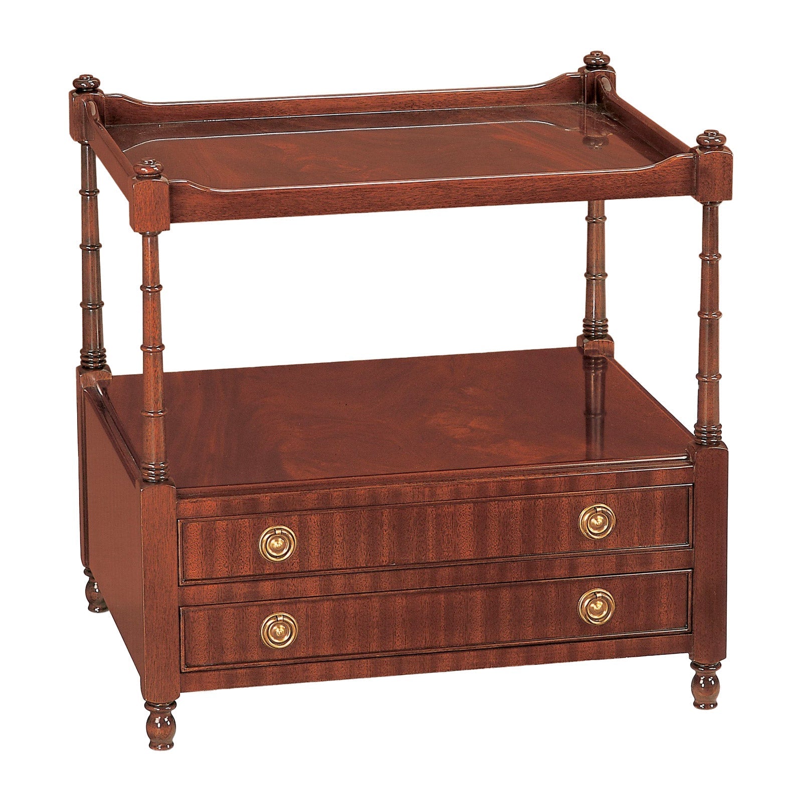 Side Table With 2 Drawers