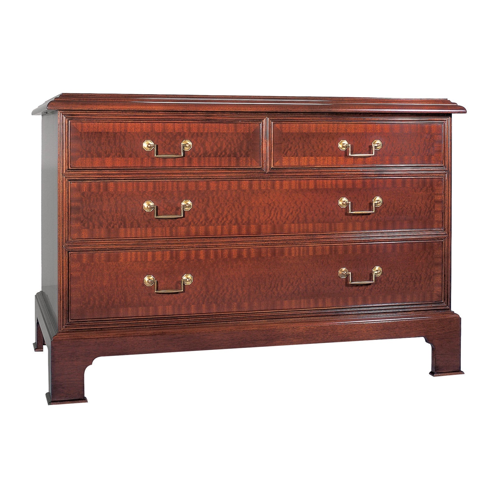 Serpentine Chest with 4 Drawers