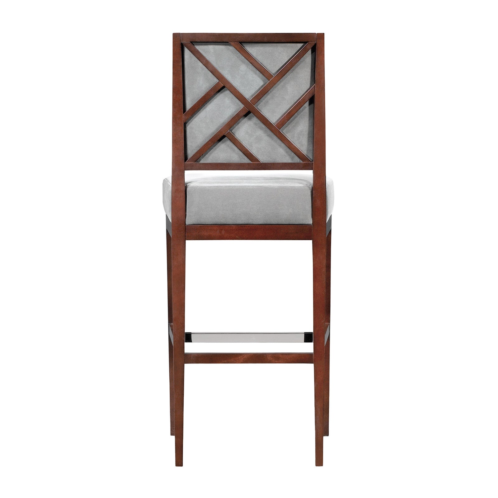 Rosenau Upholstered Back Bar Stool