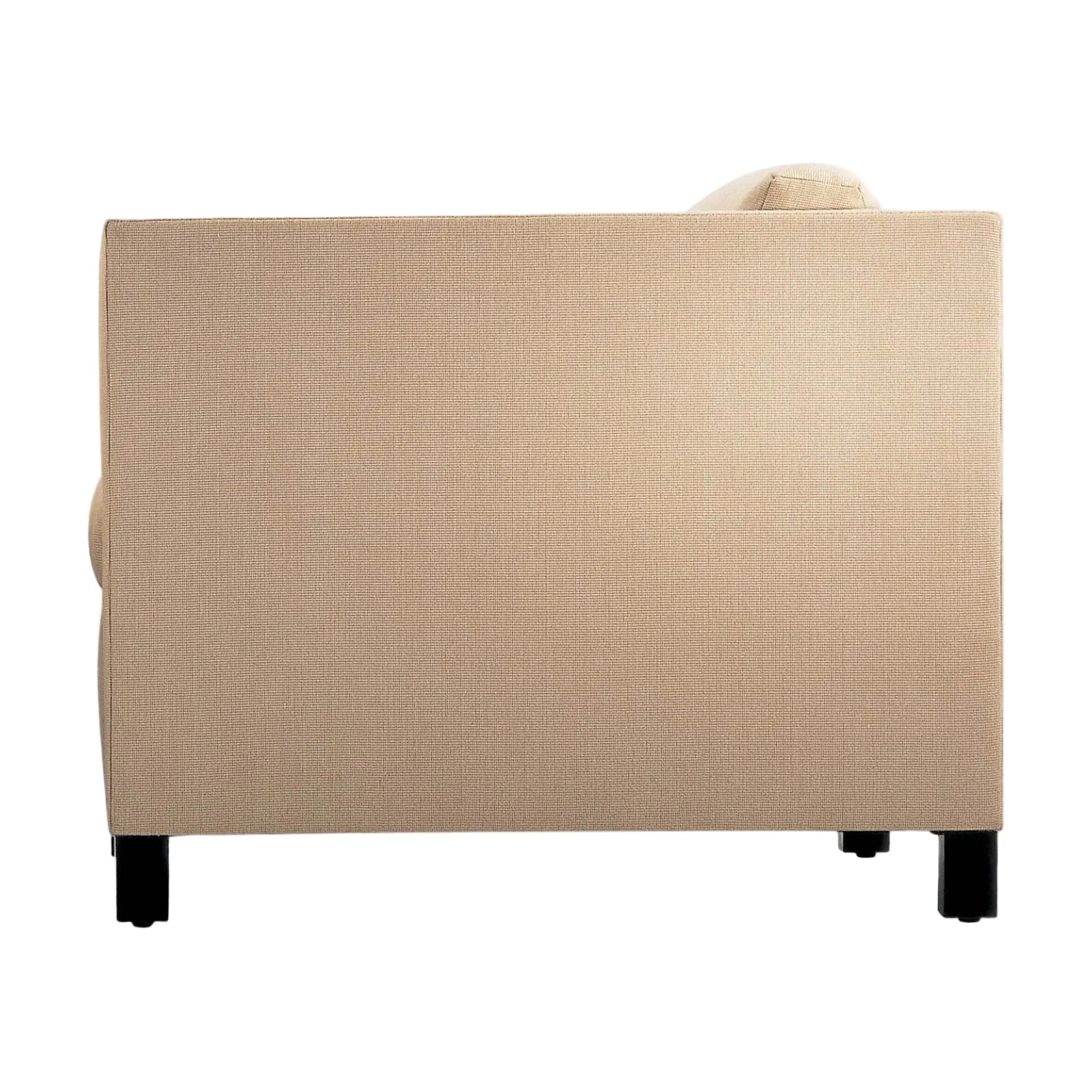 Beige armchair on a white background