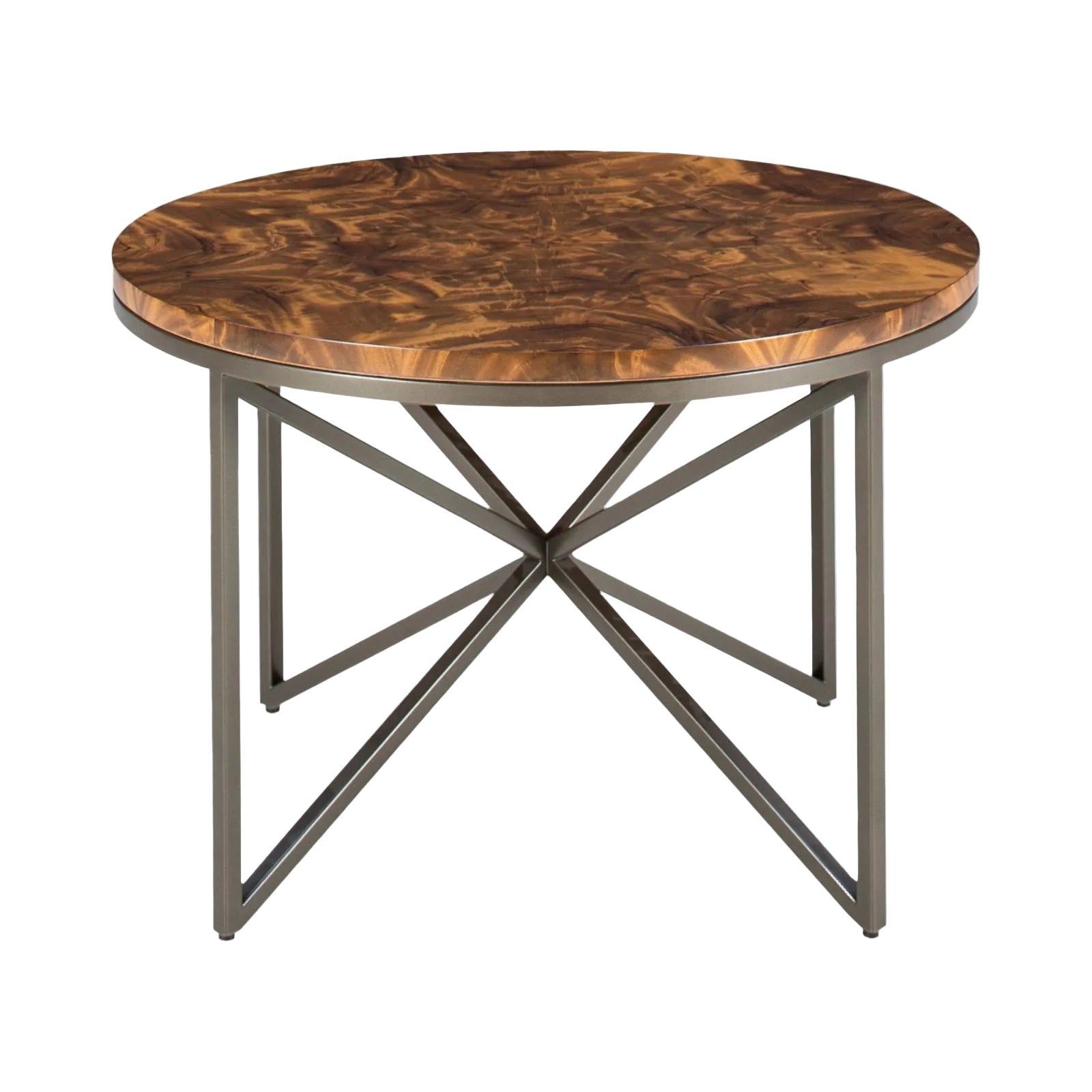 Domicile Side Table with Wood Top