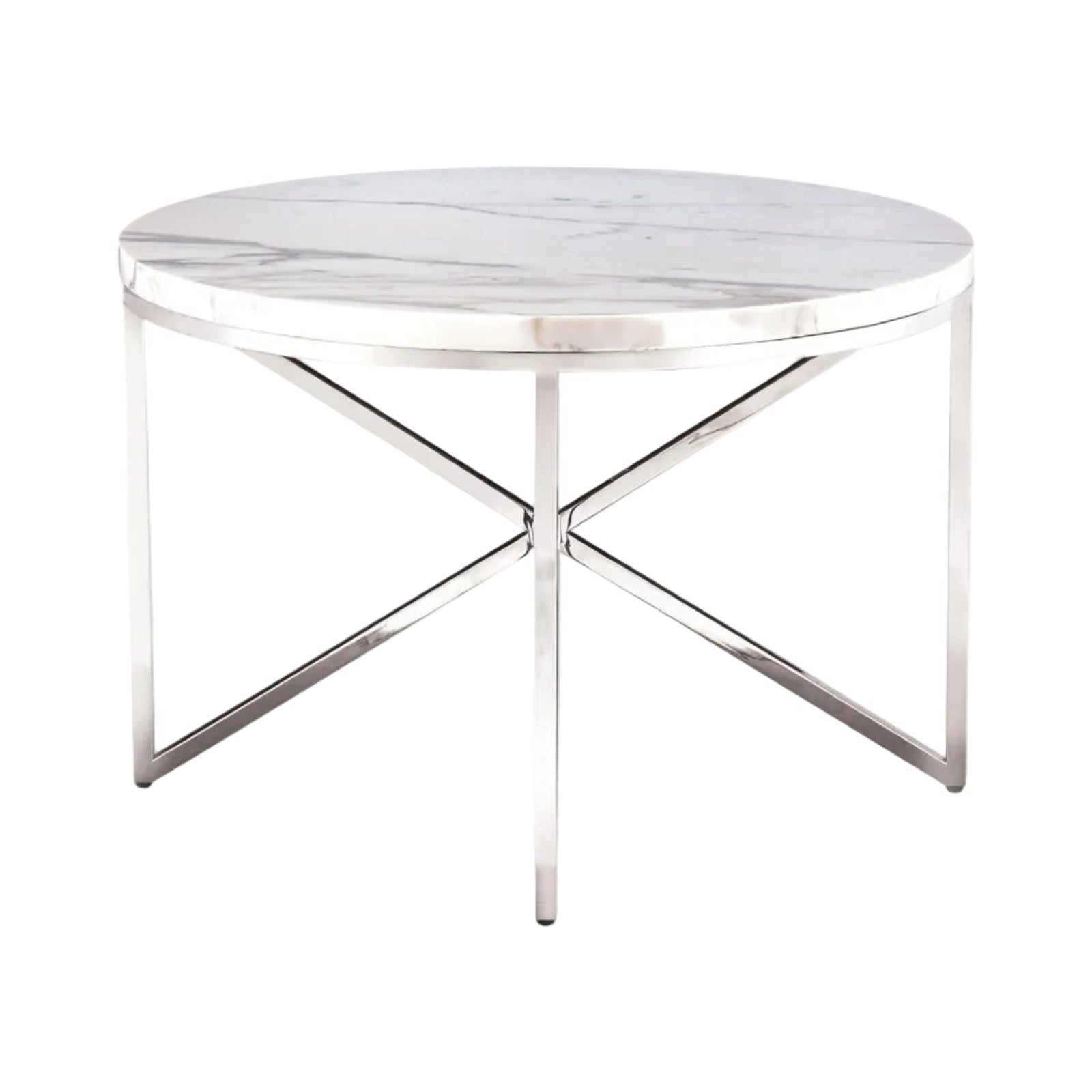Domicile Side Table with Marble Top