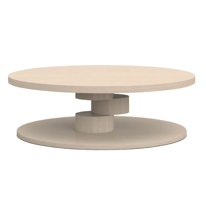 Domicile Round Broken Column Coffee Table - Marble
