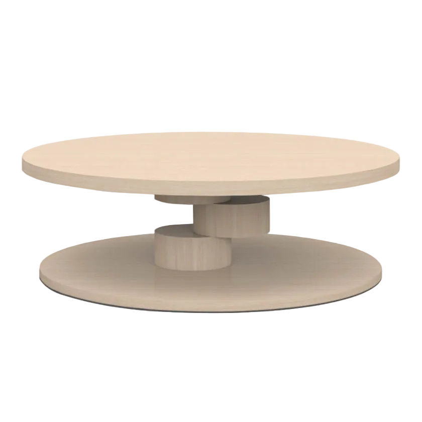 Domicile Round Broken Column Coffee Table - Marble