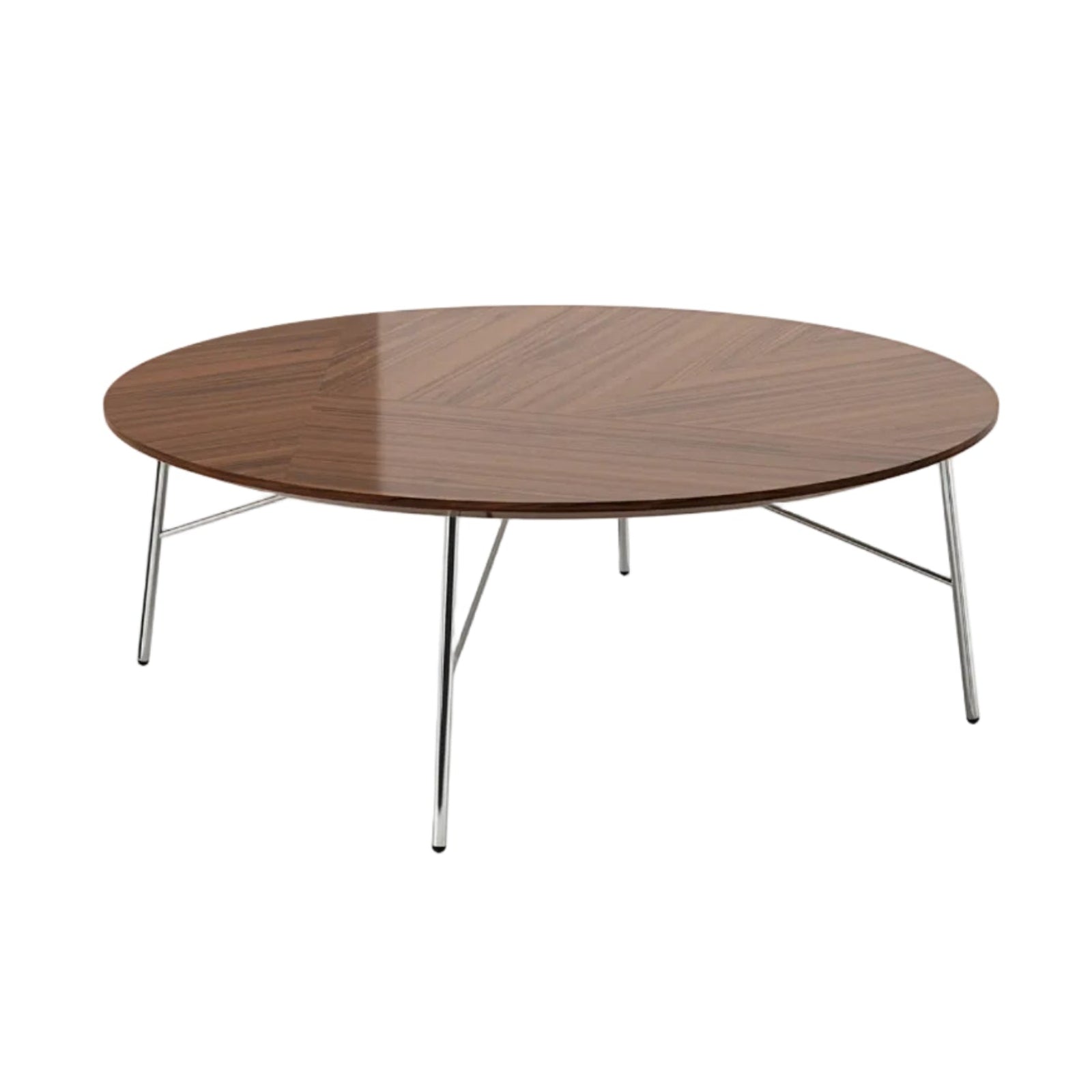 Bing Coffee Table Round Top Tubular Base