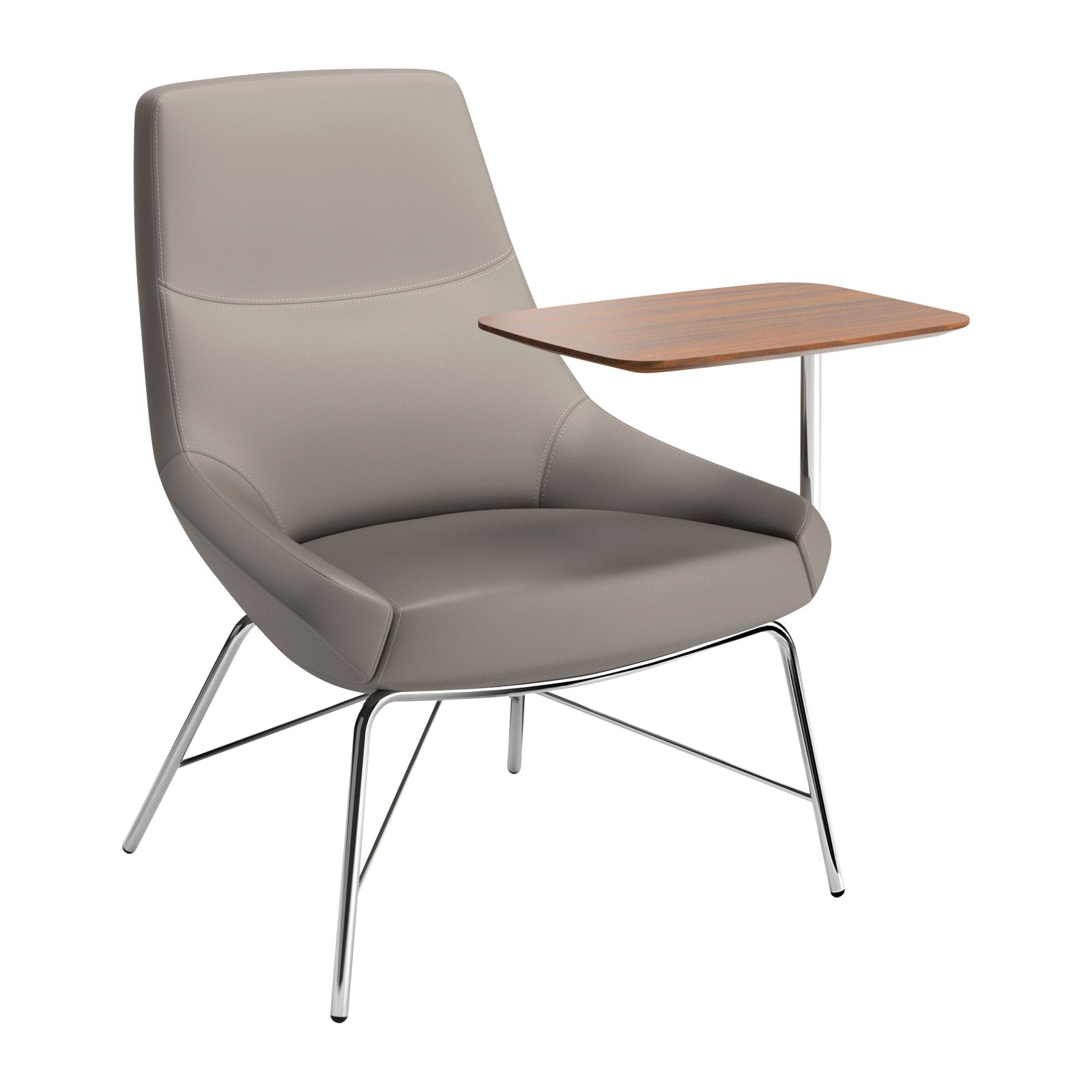 Bing Mid Back Work Lounge Tubular Base + Tablet