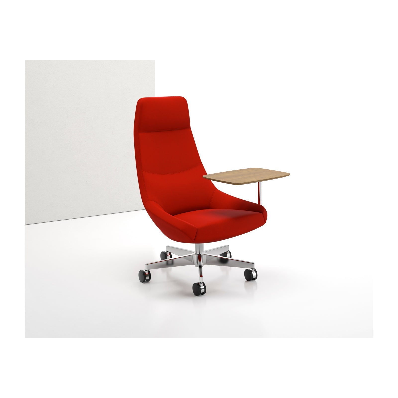 Bing High Back Work Lounge 5 Star Caster Base + Tablet
