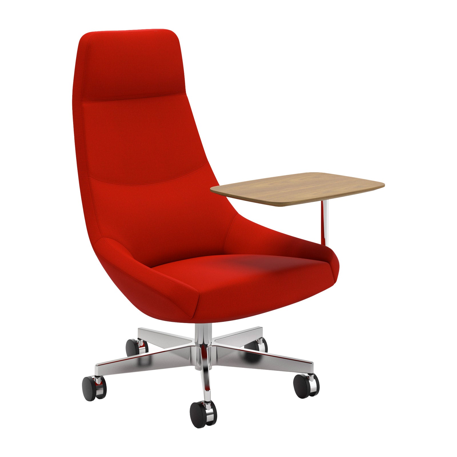 Bing High Back Work Lounge 5 Star Caster Base + Tablet