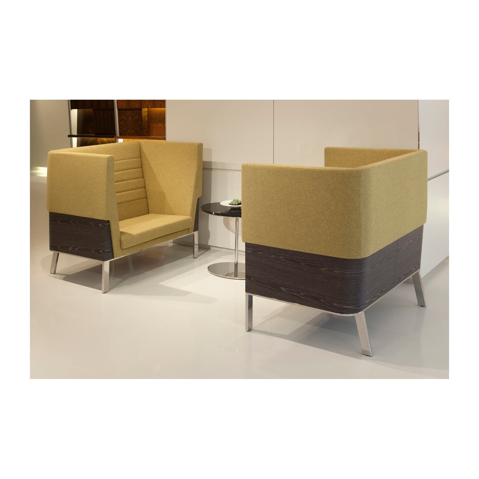 Ava High Back XL Lounge Chair Upholstered Back