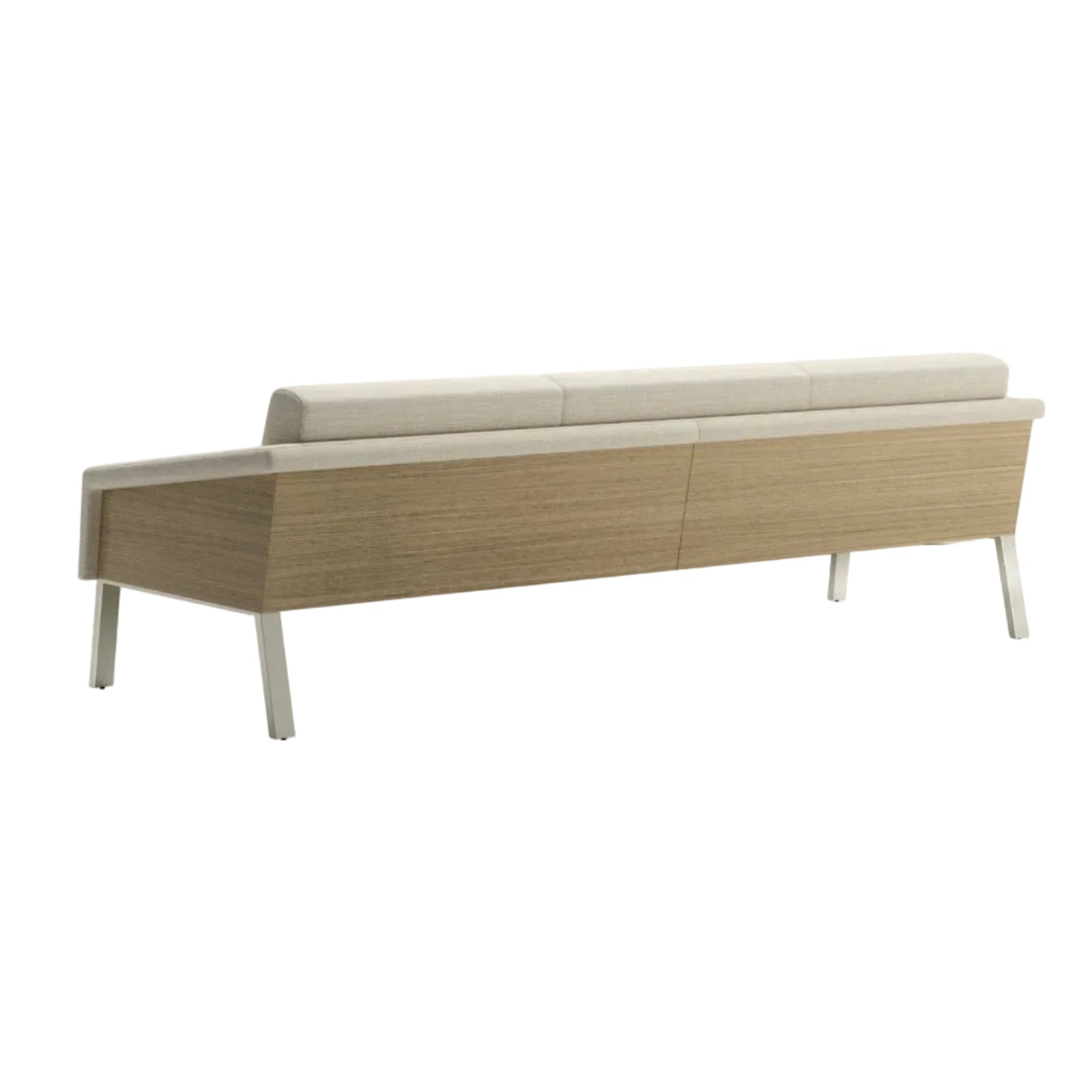 Arno Wood Back Three Seat Sofa