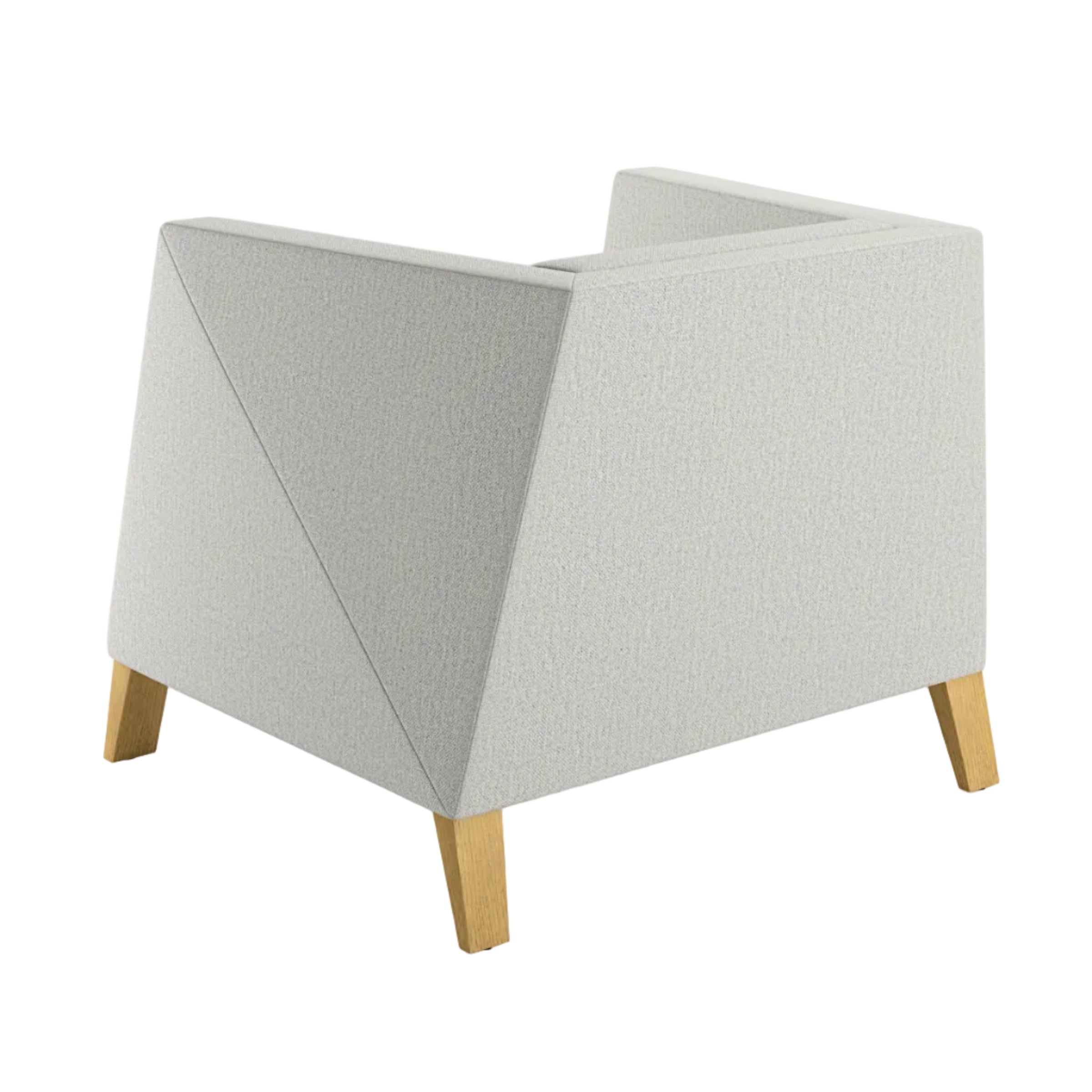 Modern chair with geometric design on a white background