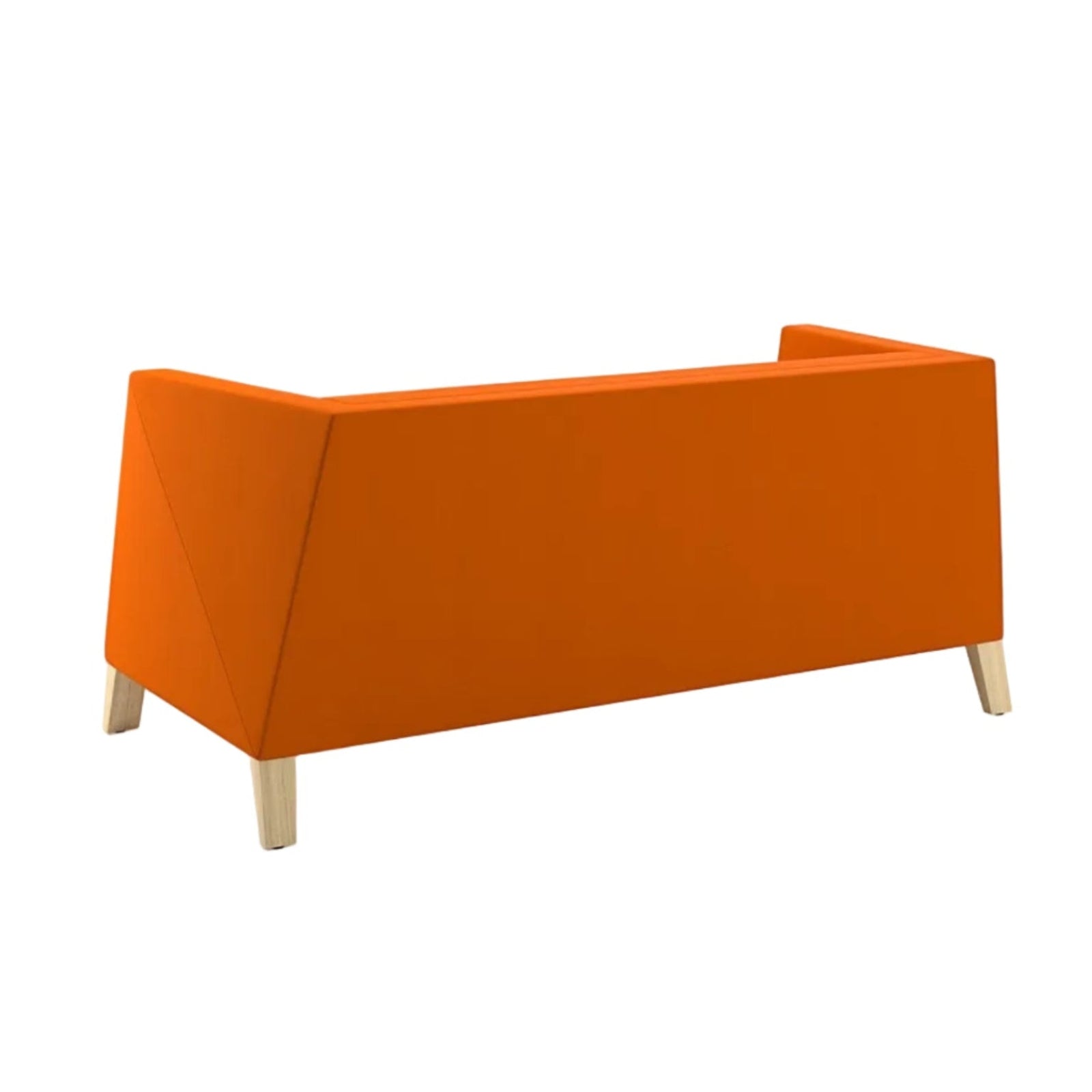 Caid Love Seat Wood Legs