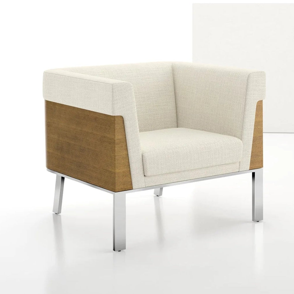 Ava Lounge Chair Wood Back