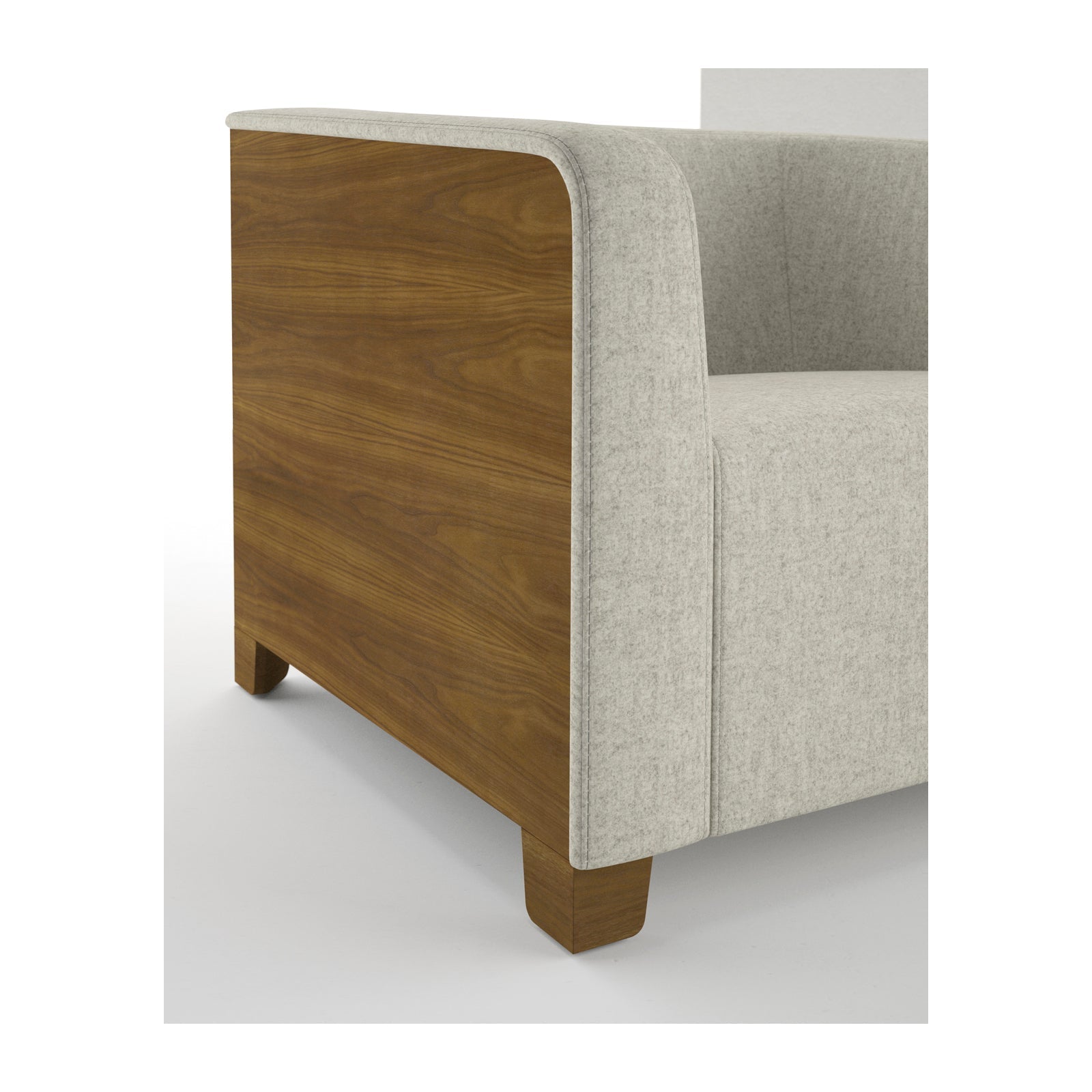 Ellsworth Two Lounge Chair Wood Back