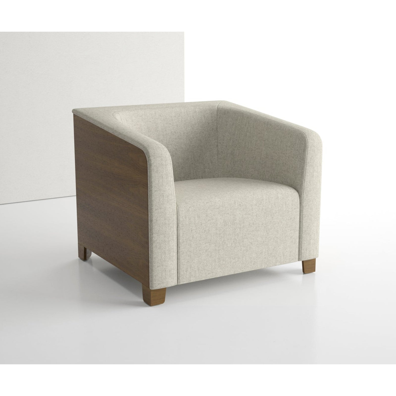 Ellsworth Two Lounge Chair Wood Back