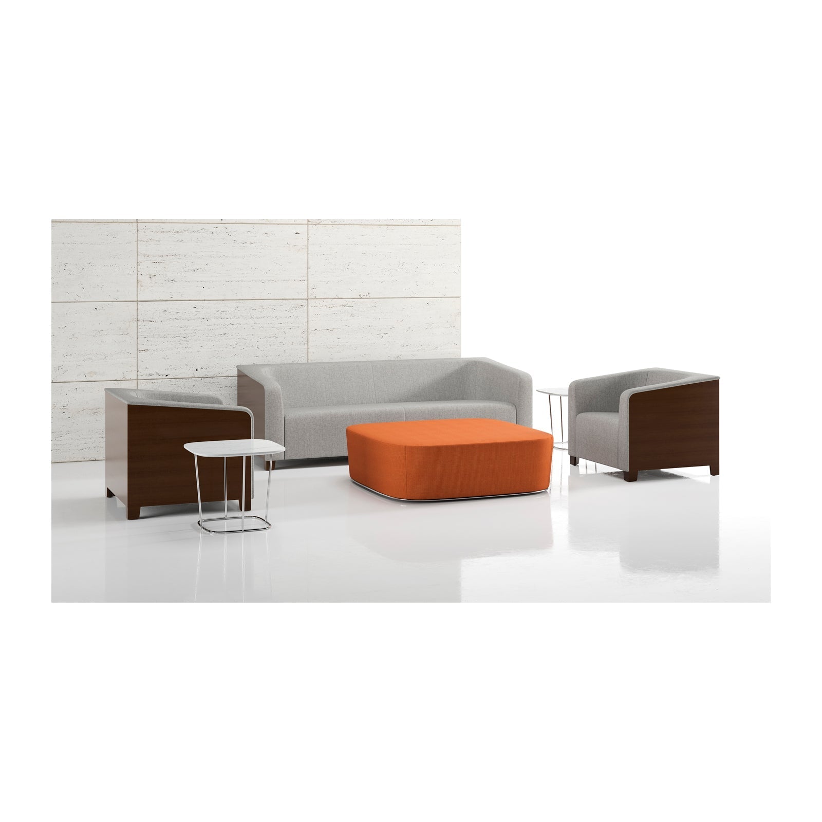 Ellsworth Two Lounge Chair Wood Back