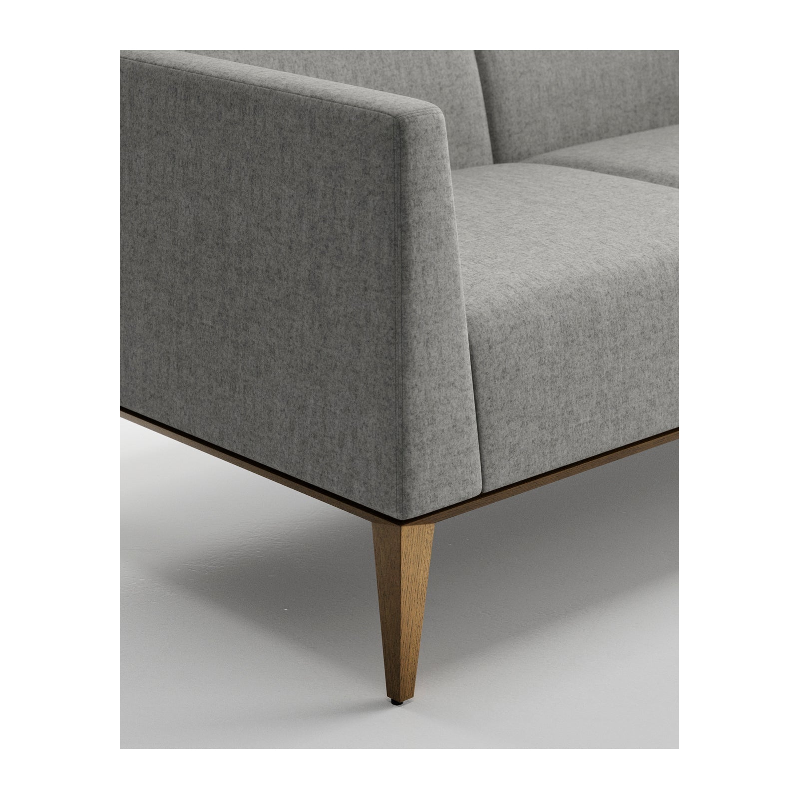 Vertex One Sofa With Wood Base