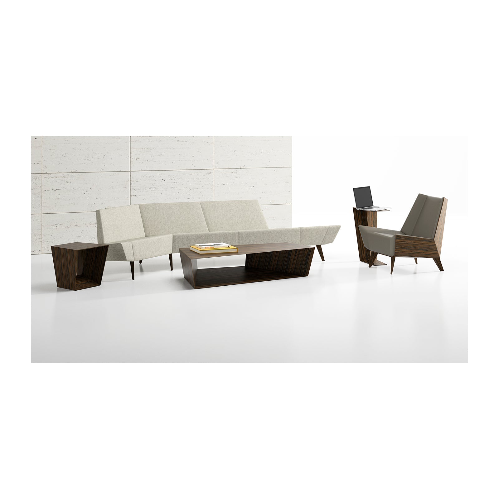 Avant Lounge Chair Wood Back