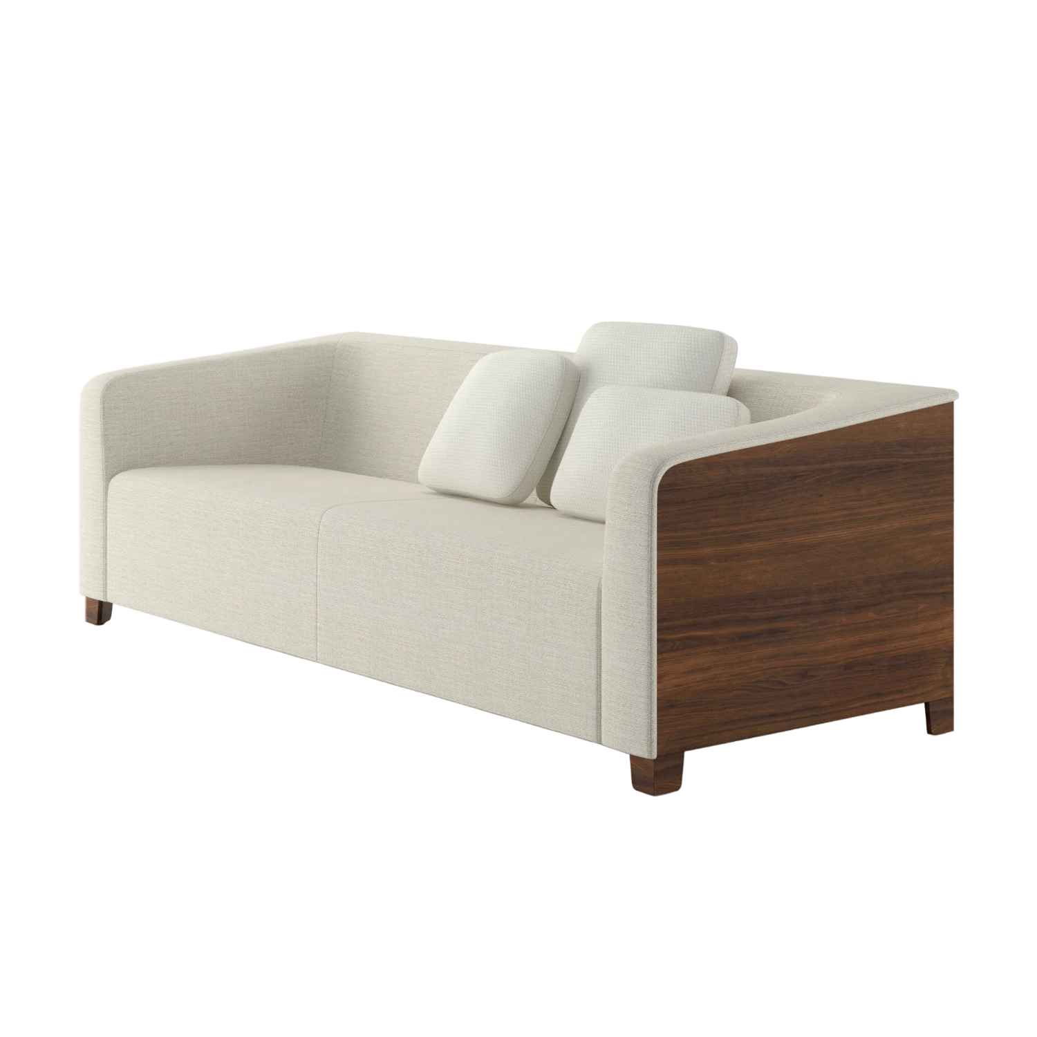 Ellsworth Two Sofa Wood Back